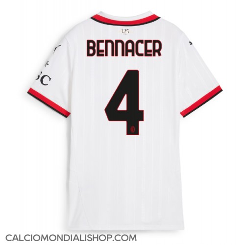 Maglie da calcio AC Milan Ismael Bennacer #4 Seconda Maglia Femminile 2024-25 Manica Corta